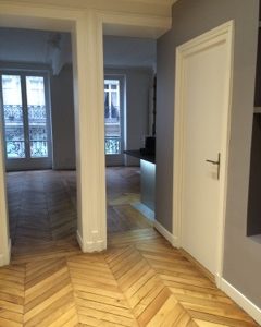 rénovation parquet pose chevron