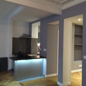 rénovation cloisons et plafond appartement