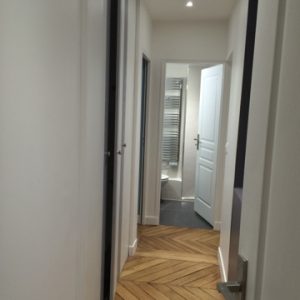 parquet massif pose chevron couloir